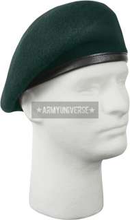 Green Military Inspection Ready Beret  
