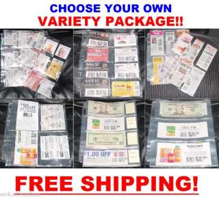 60 ) Coupon binders sleeves pages VARIETY PACK   NEW  