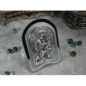  Wedding Favors Madonna and child on 2 tone mirror rounded 