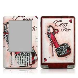 Tres Chic Shoe Design Protective Decal Skin Sticker for  Kindle 