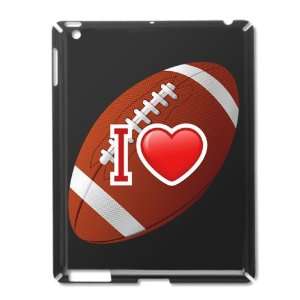  iPad 2 Case Black of I Love Football 