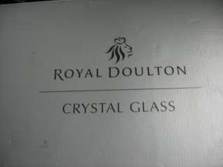 NIB 4 ROYAL DOULTON RED WINE AMBIENCE WINE GLASSES  