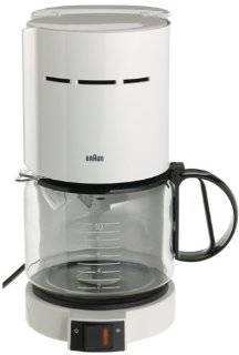 Braun KF400 WH Aromaster 10 Cup Coffeemaker, White