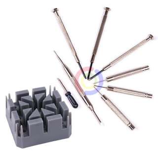 16 Piece Watch Repair Tool Kit Watchband Link Strap Pin Back Remover 