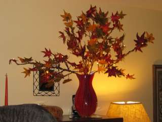 FOUR SETS GKI BETHLEHEM 5   FALL LEAF BRANCHES WITH BO FROSTED LED 