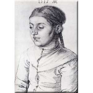  Portrait Of A Girl 21x30 Streched Canvas Art by Durer 
