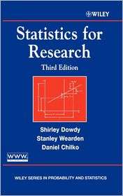   for Research, (047126735X), Shirley Dowdy, Textbooks   