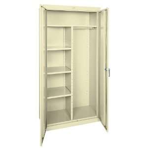   Commercial Storage Combination Wardrobe/Three Shelf Cabinet, Putty