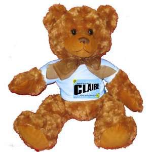  FROM THE LOINS OF MY MOTHER COMES CLAIRE Plush Teddy Bear 