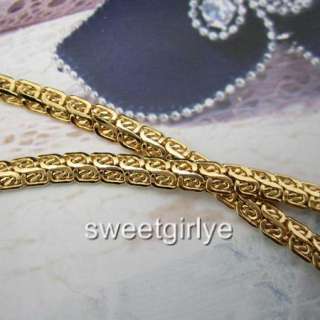 Vogue 18k Yellow gold filled necklace 20Womens chain Lady GF jewelry 