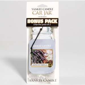  Yankee Candle Company Lavender Vanilla 3 Pack Car Jar 