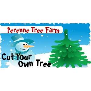  3x6 Vinyl Banner   Cut your Own Tree 