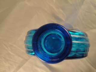 WHEATON COLLECTIBLE GLASS BOTTLE COBALT BLUE PRESIDENT BENJAMIN 