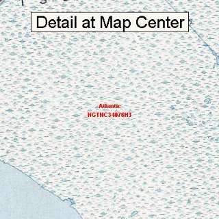  USGS Topographic Quadrangle Map   Atlantic, North Carolina 