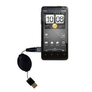  Retractable USB Cable for the HTC EVO Design 4G with Power 