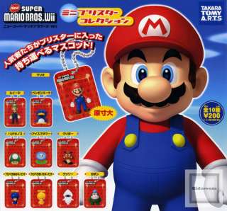 New Super Mario Bros Wii Mini Capsule Blister Collection Mario Figure 