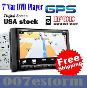 TOUCH SCREEN 7INCH INDASH CAR STEREO GPS NAVIGATION TV  