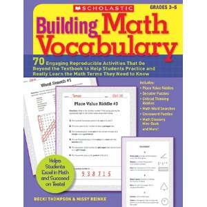  Building Math Vocabulary