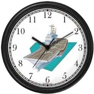 Aircraft Carrier Nautical Theme Wall Clock by WatchBuddy Timepieces 