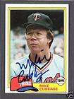 1981 Topps #657 Mike Cubbage TWINS AUTOGRAPH AUTO COA