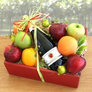 Organic Sparkler Apple Juice and Fruit Gift Box  Grocery 