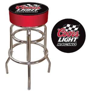  Best Quality Coors Light Racing Logo Padded Bar Stool 