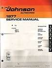 1977 Johnson Outboard Motor Shop Repair Service Manual 4 HP