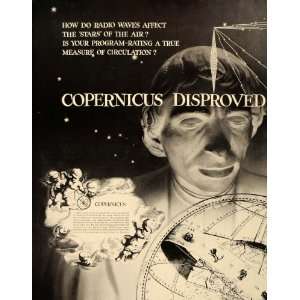  1939 Ad NBC Radio Red Network Copernicus Astronomer 
