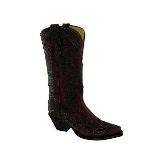  Corral Womens R2390 Boots Charcoal Red/Brown Explore 