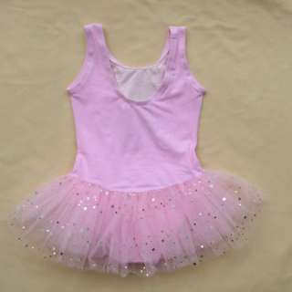 Pink Dance Leotard Ballet Tutu Girls Dress SZ2 3 4 5 6T  