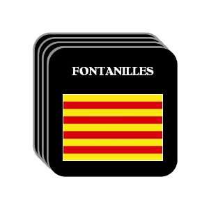 Catalonia (Catalunya)   FONTANILLES Set of 4 Mini Mousepad Coasters