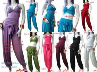 Yoga,Fitness Belly Dance Cami Top,Harem Pant,3 pics,  