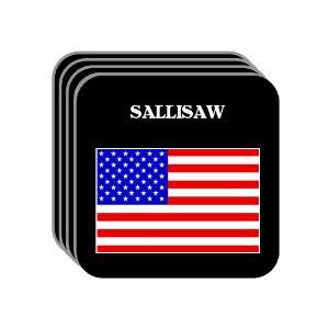  US Flag   Sallisaw, Oklahoma (OK) Set of 4 Mini Mousepad 