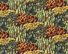   BTY Northcott Janet Orfini Farmers Market Packed Trees Rust Gold Green
