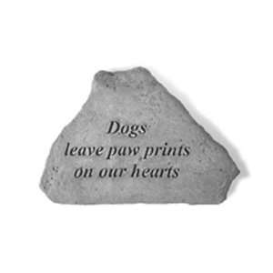 Dogs Leave Pawprints   Memorial Stone   