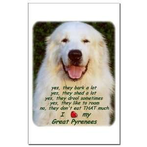  Great Pyrenees Smile Pets Mini Poster Print by  