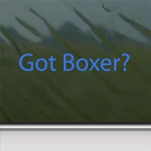  Got Boxer? Blue Decal Dog AKC Car Truck Window Blue 