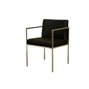  Atalo Black Leather Chair by Wholesale Interiors