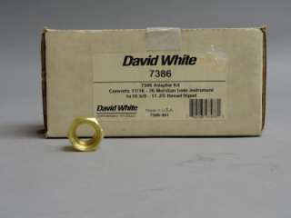 DAVID WHITE 7386 TRIPOD THREAD ADAPTER 11 / 16 X 26 MERIDIAN BASE 
