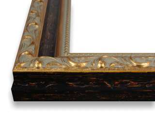 Picture Frame Ornate Rich Gold 1.275 Wide Complete New Wood Frame 