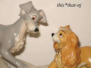 Lenox Disney True Love Lady and the Tramp Figurine $125NIB/COA  