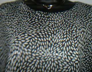 CHICOS DESIGN Black White Sequin Holiday Occasion Shirt Tank Top 2 