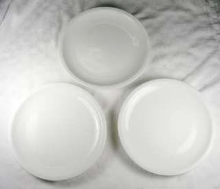 Arzberg 3 9.3/4 all white Dinner Luncheon Plates  