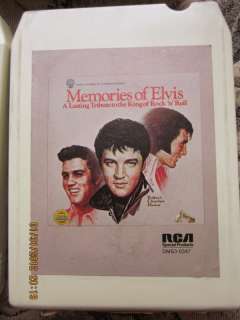 LOT OF 3  8 TRACK TAPES ELVIS PRESLEY *WELCOME TO MY WORLD,MEMORIES 