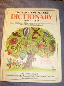 Vintage Color Picture Dictionary For Children   1977  