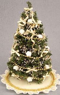 Dollhouse Miniature Decorated Christmas Tree #DH4794  