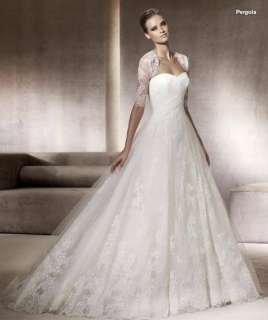 white custom bridal weddingevening dress GOWN prom Long Sleeve 