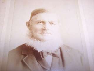 RK184 Vintage Man in Suit and Bow Tie Large White Beard  
