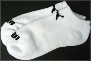 PUMA Womens Boys No Show Low Cut Ankle Cushion Socks White 9 11