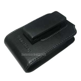 Holster Leather Pouch Clip Case BlackBerry Bold 9700  